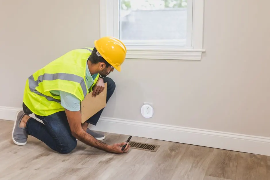professional leak detection equipment in use